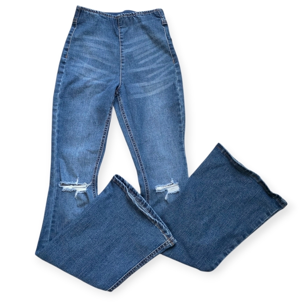 Tinseltown Hi-Rise Pull On Flares, Size 0